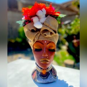 Afrocentric Floral Head decor